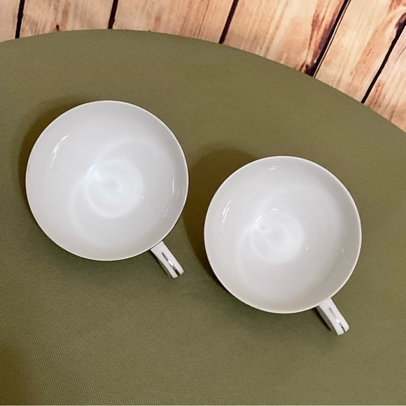 VTG Summit Fine China Snack Set 2 Floral MCM Tea Coffee Retro Silver Trim Japan - Picture 4 of 8